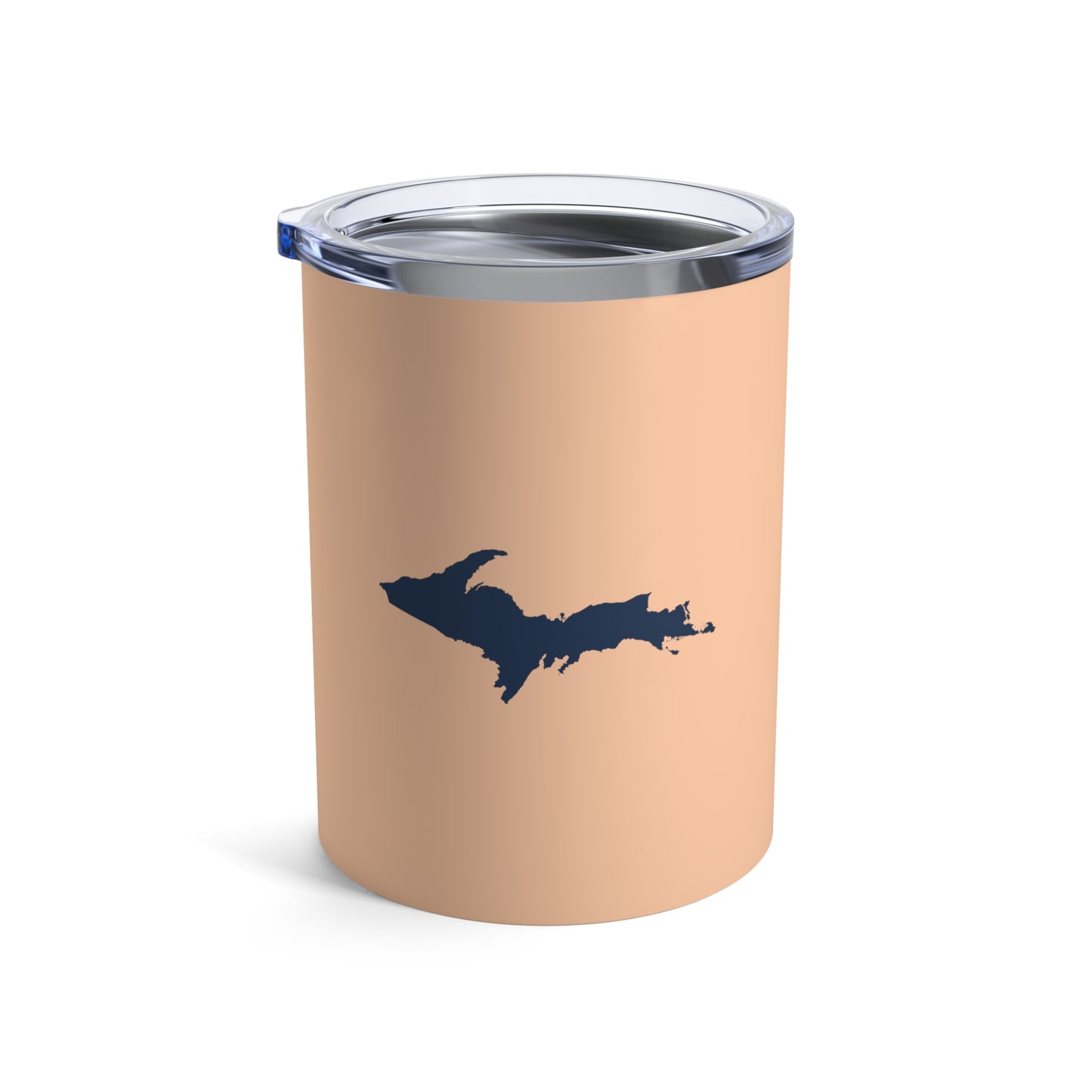 Michigan Upper Peninsula Tumbler (w/ UP Outline) | Peach - 10oz