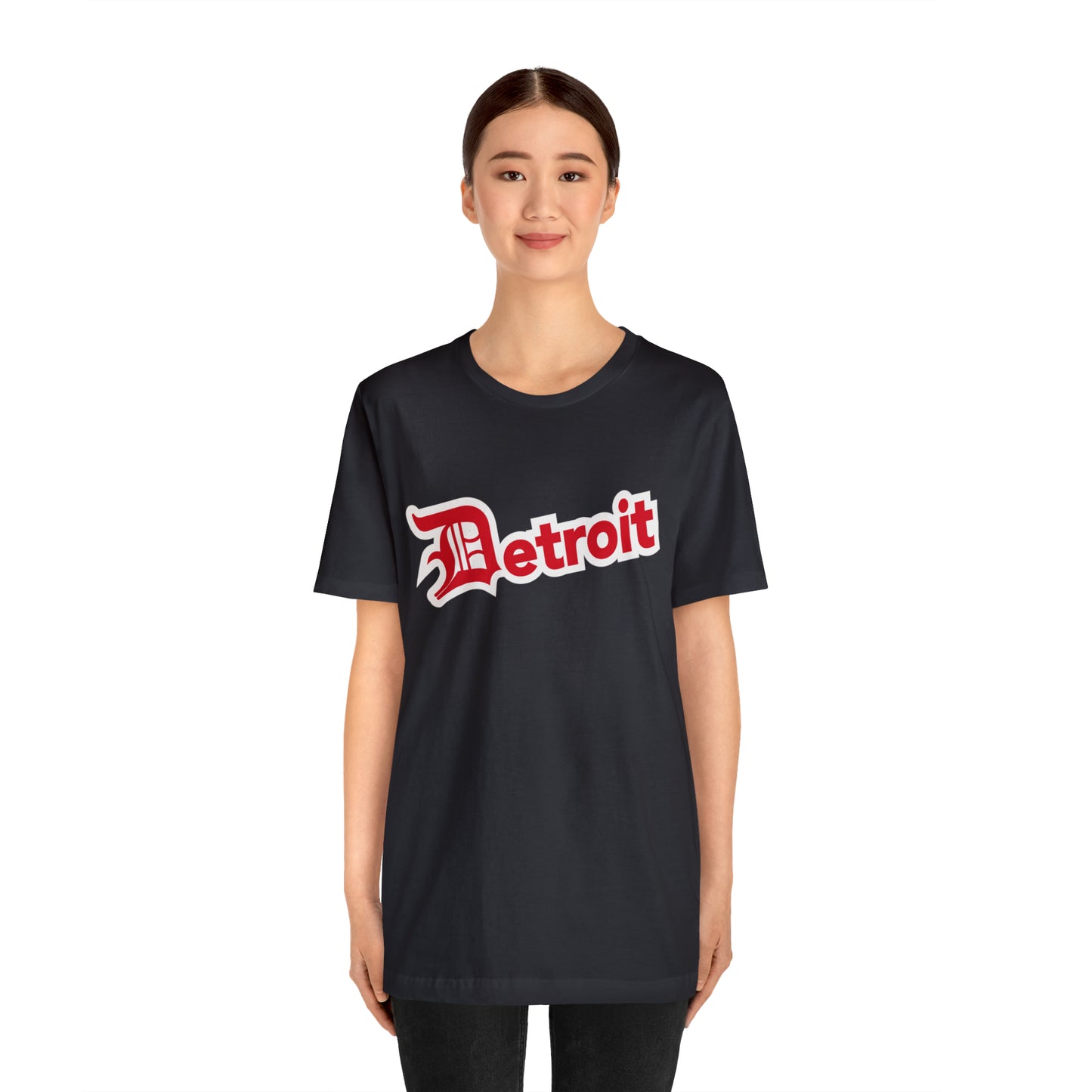 'Detroit' T-Shirt (Aliform Red w/ Old English 'D') | Unisex Standard