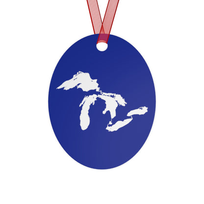 Great Lakes Christmas Ornament | Metal - Bourbon Blue