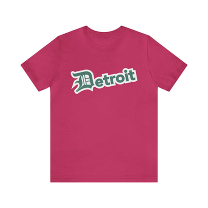 'Detroit' T-Shirt (Copper Green w/ Old English 'D') | Unisex Standard