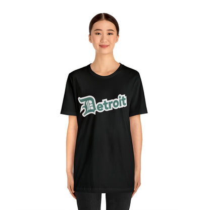 'Detroit' T-Shirt (Copper Green w/ Old English 'D') | Unisex Standard