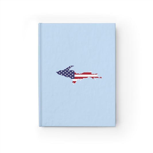 Michigan Upper Peninsula Blank Sketchbook (w/ UP USA Flag) | Light Blue