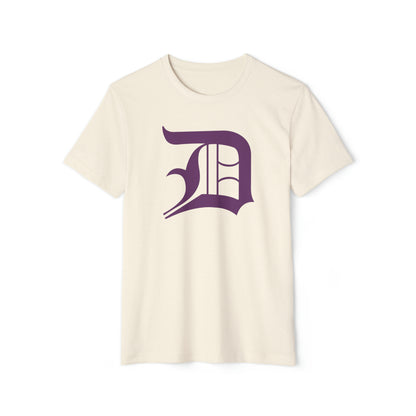 Detroit 'Old English D' T-Shirt (Plum) | Unisex Recycled Organic