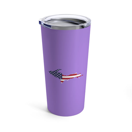 Michigan Upper Peninsula Tumbler (w/ UP USA Flag) | Lavender - 20oz