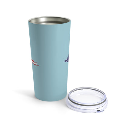 Michigan Upper Peninsula Tumbler (w/ UP USA Flag) | '58 Caddie Blue - 20oz