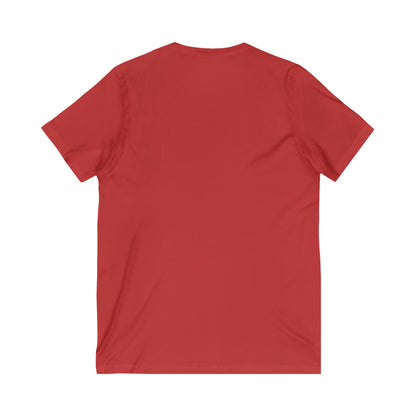 Detroit 'Old English D' T-Shirt (Ruby Red) | Unisex V-Neck