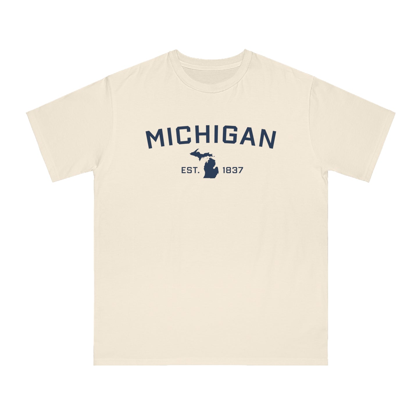 'Michigan EST 1837' T-Shirt | Unisex Organic