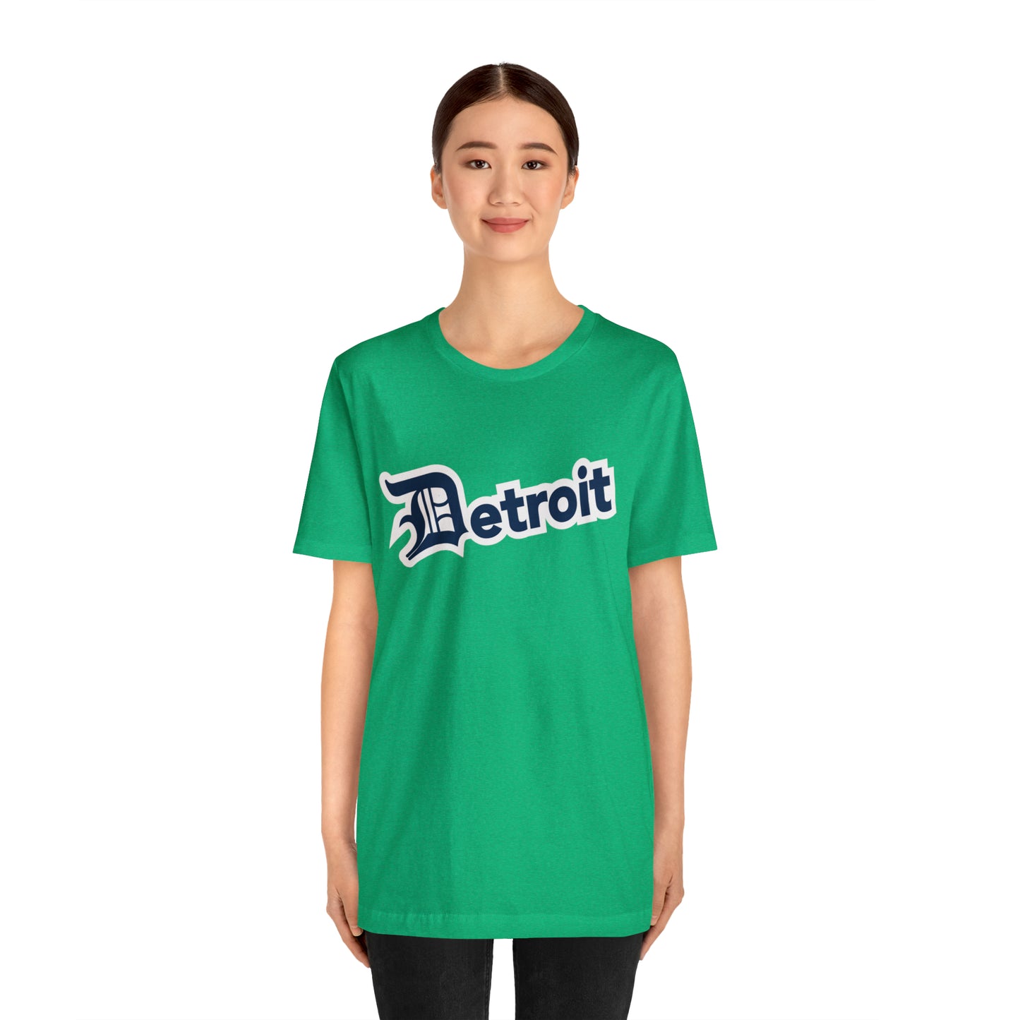 'Detroit' T-Shirt (Navy w/ Old English 'D') | Unisex Standard