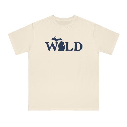 Michigan 'Wild' T-Shirt (Woodcut Font) | Unisex Organic