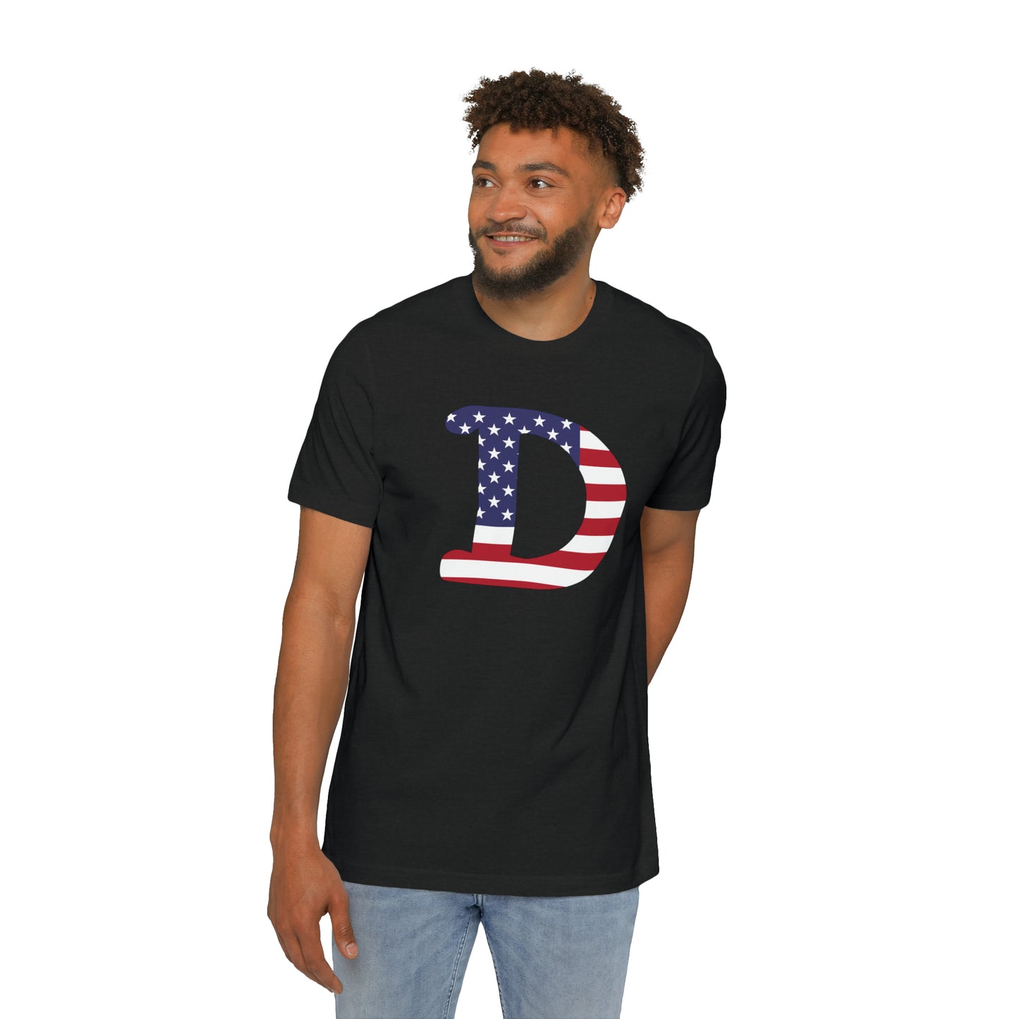 Detroit 'Old French D' T-Shirt (Patriotic Edition) | Made in USA