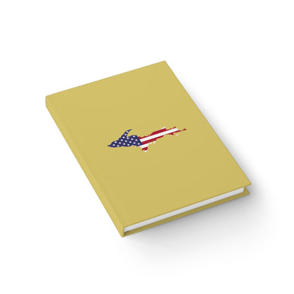 Michigan Upper Peninsula Blank Sketchbook (w/ UP USA Flag) | Plum Yellow