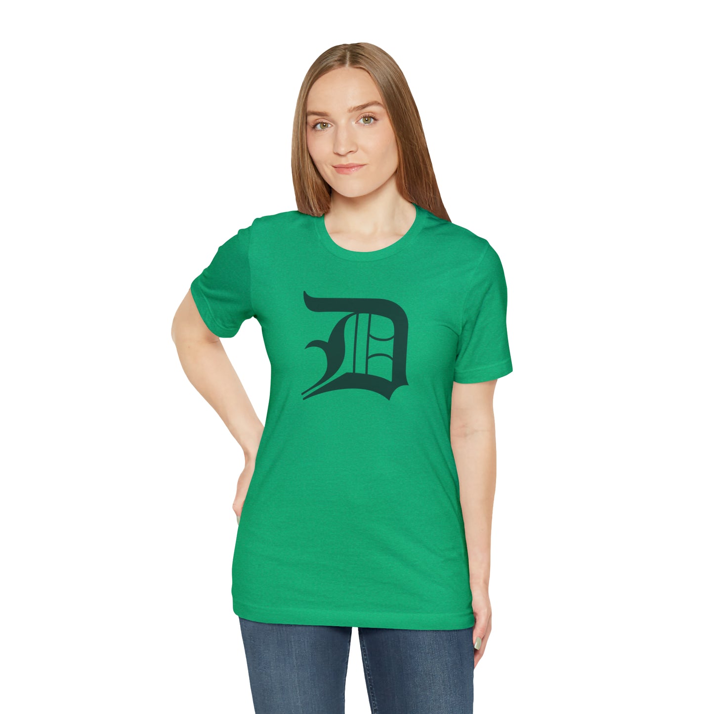 Detroit 'Old English D' T-Shirt (Laconic Green) | Unisex Standard