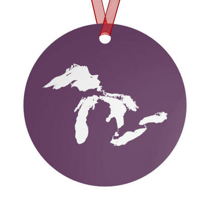 Great Lakes Christmas Ornament | Metal - Plum