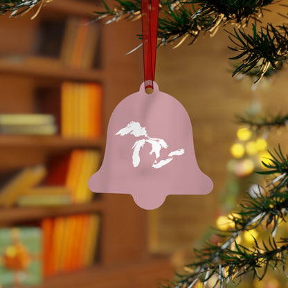 Great Lakes Christmas Ornament | Metal - Cherry Blossom Pink