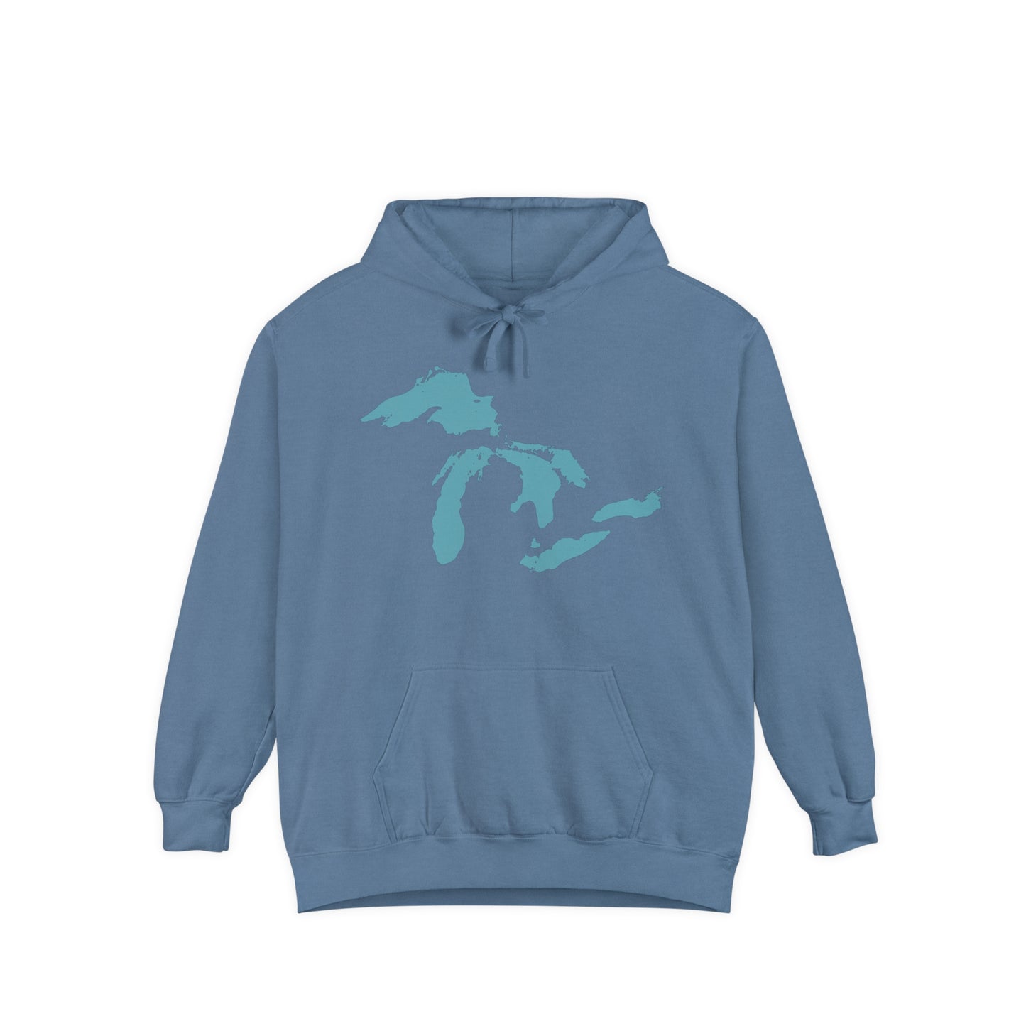 Great Lakes Hoodie (Huron Blue) | Unisex Garment-Dyed