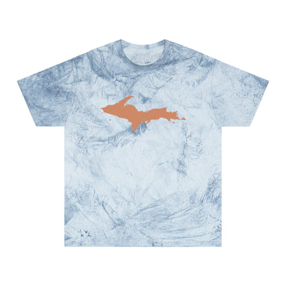 Michigan Upper Peninsula T-Shirt (w/ Copper UP Outline) | Unisex Color Blast