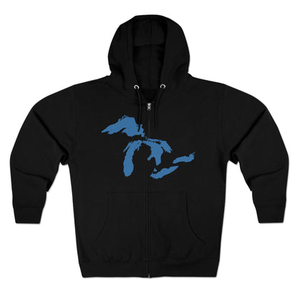 Great Lakes Hoodie (Superior Blue) | Unisex Full Zip