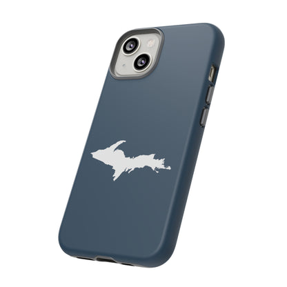 Michigan Upper Peninsula Tough Phone Case ('37 Caddie Cavalier Blue w/ UP Outline) | Apple iPhone