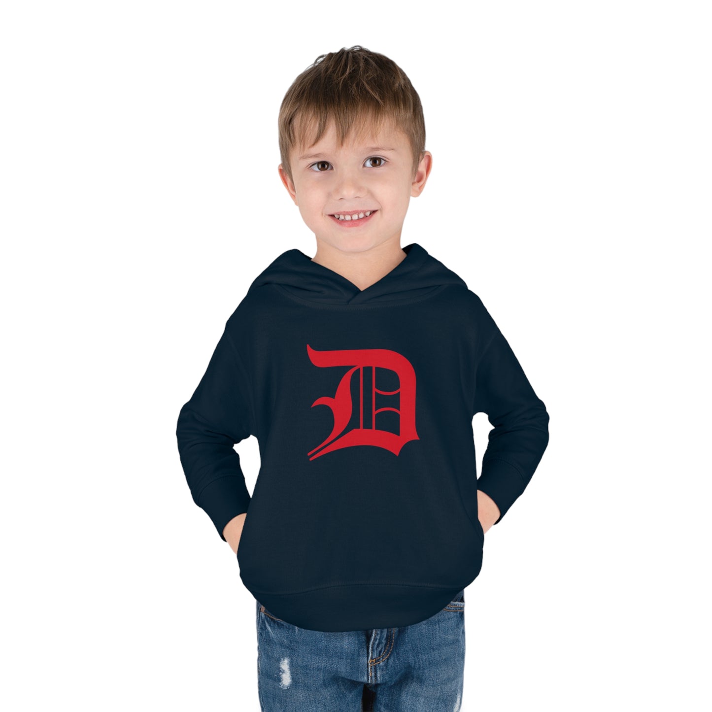 Detroit 'Old English D' Hoodie (Aliform Red) | Unisex Toddler