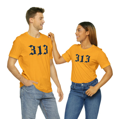 Detroit '313' T-Shirt (Old English Font) | Unisex Standard Fit