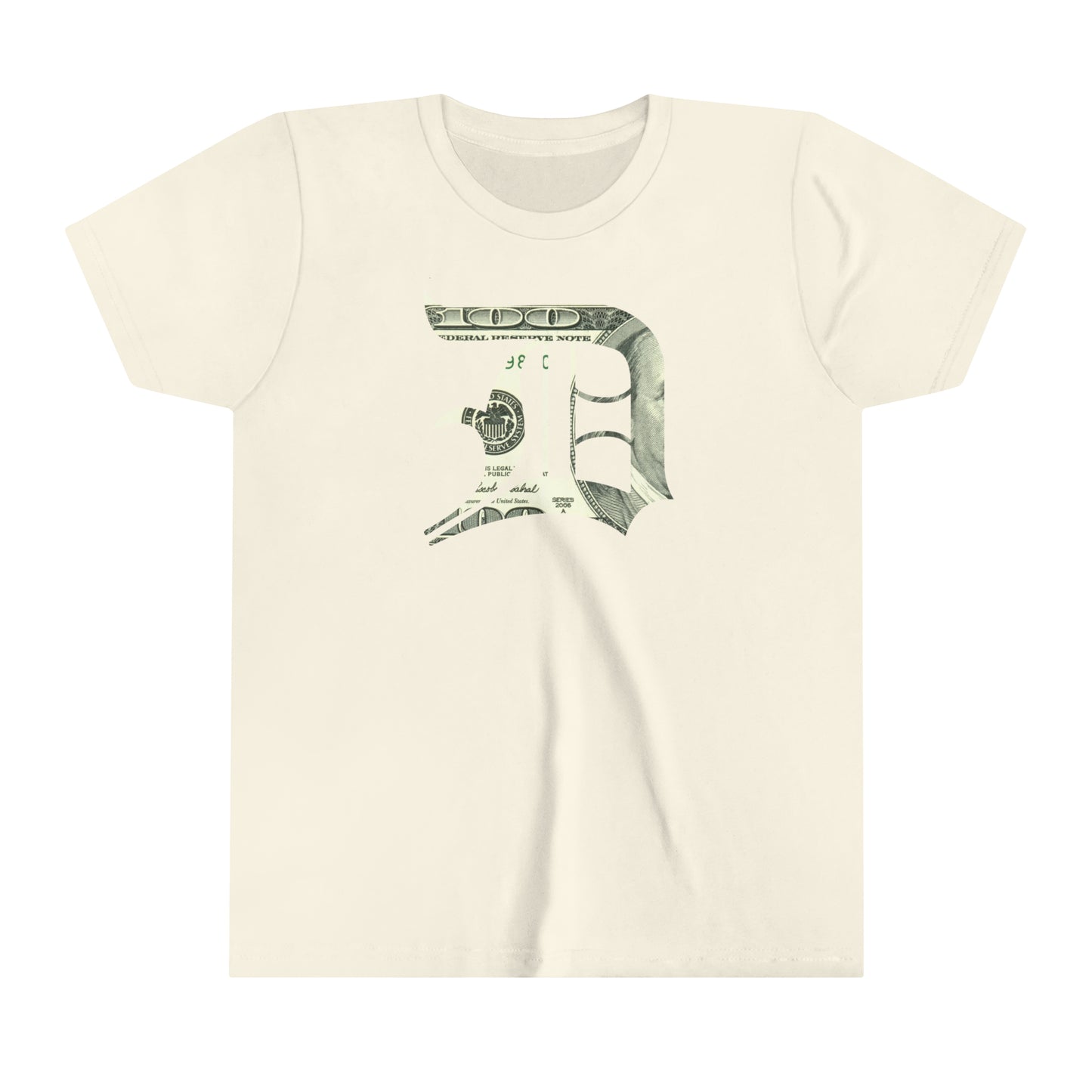 Detroit 'Old English D' T-Shirt (Benjamins Edition) | Youth Short Sleeve