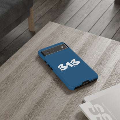 Detroit '313' Tough Phone Case (Blueberry Tag Font) | Samsung & Pixel Android