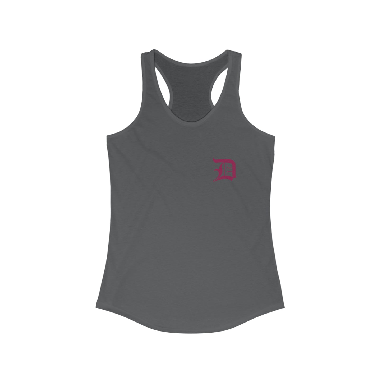 Detroit 'Old English D' Tank Top (Mini Ruby Red 'D') | Women's Racerback