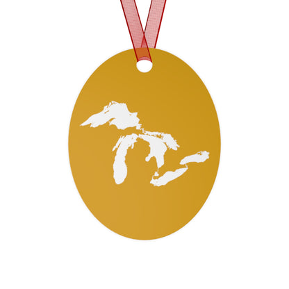 Great Lakes Christmas Ornament | Metal - Gold