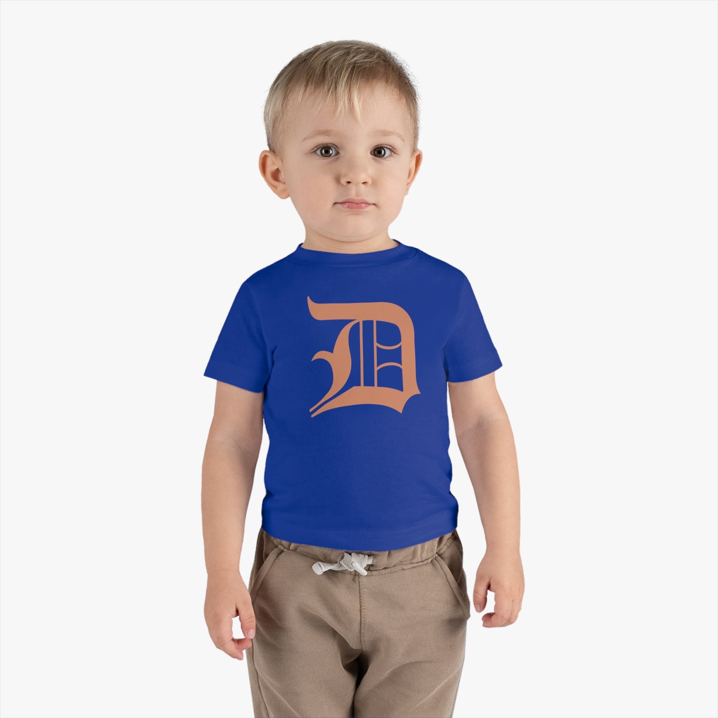 Detroit 'Old English D' Infant T-Shirt (Copper Color) | Short Sleeve