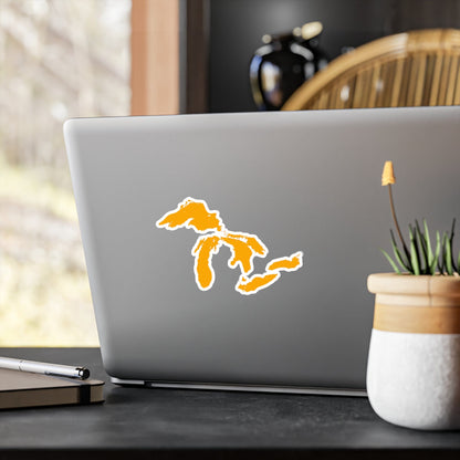 Great Lakes Kiss-Cut Windshield Decal | Birch Leaf Orange