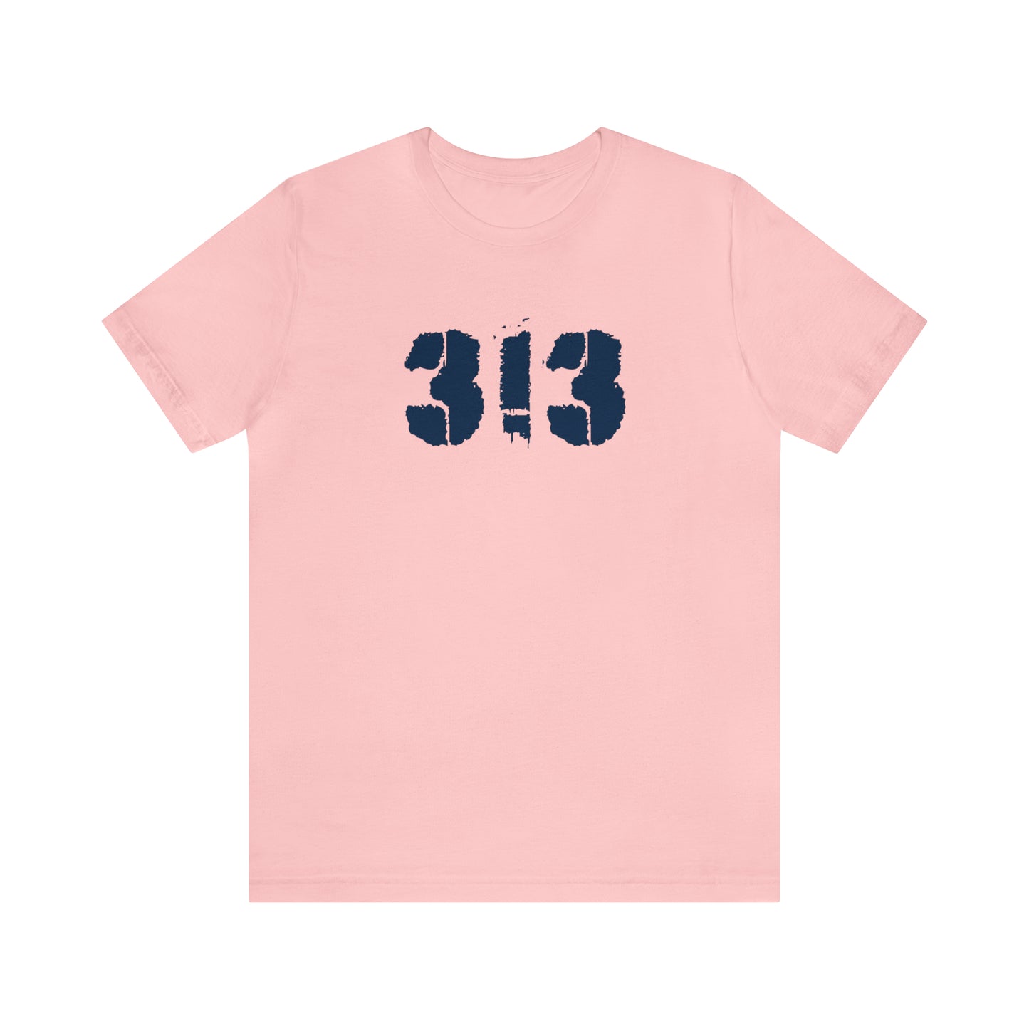 Detroit '313' T-Shirt (Spray Stencil Font) | Unisex Standard Fit