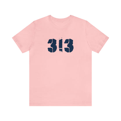 Detroit '313' T-Shirt (Spray Stencil Font) | Unisex Standard Fit