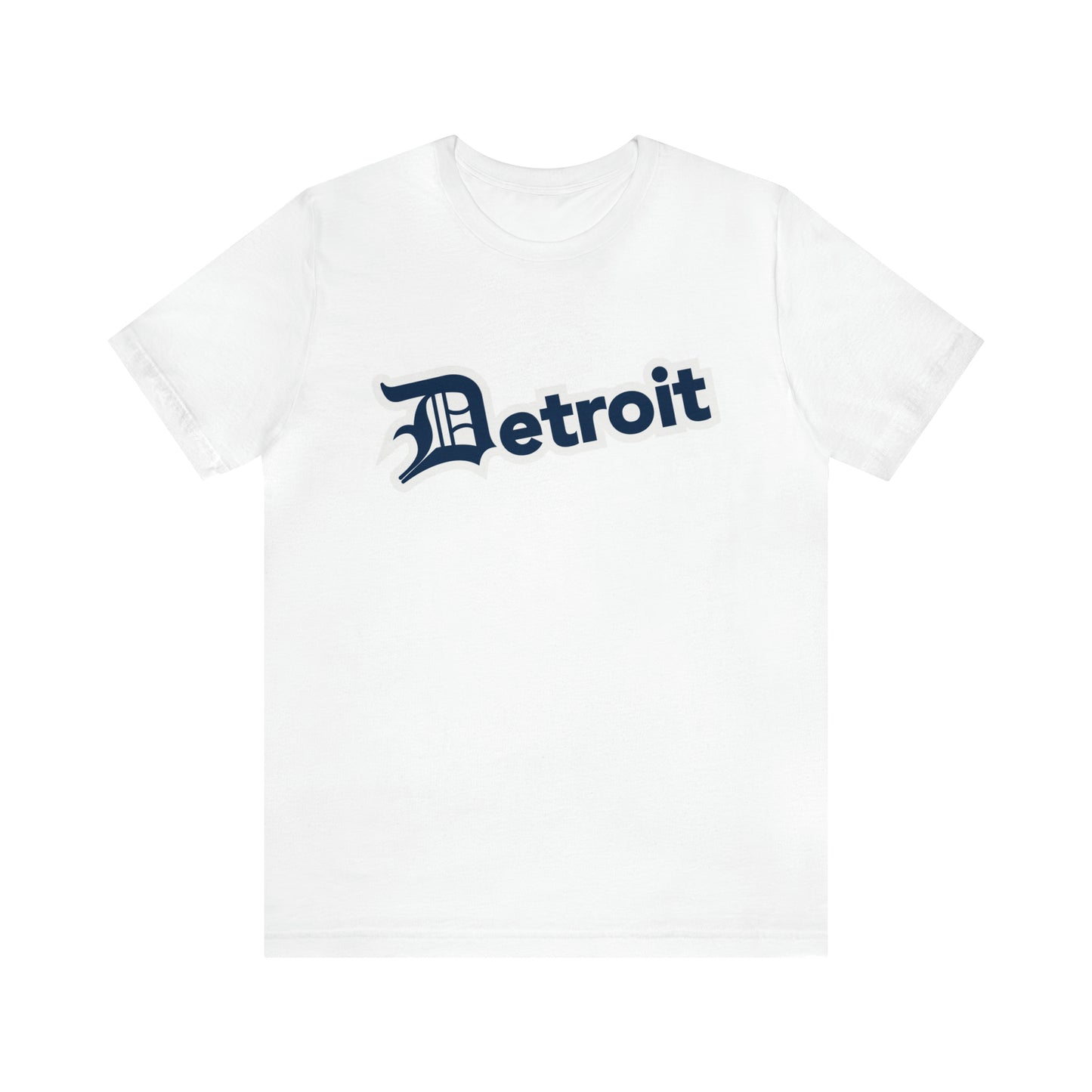 'Detroit' T-Shirt (Navy w/ Old English 'D') | Unisex Standard