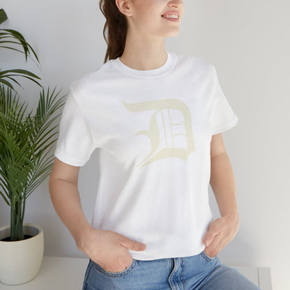 Detroit 'Old English D' T-Shirt (Ivory White) | Unisex Standard