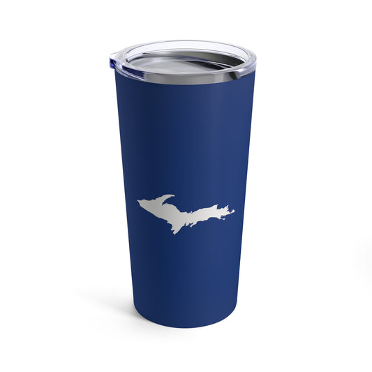 Michigan Upper Peninsula Tumbler (w/ UP Outline) | Dearborn Blue - 20oz