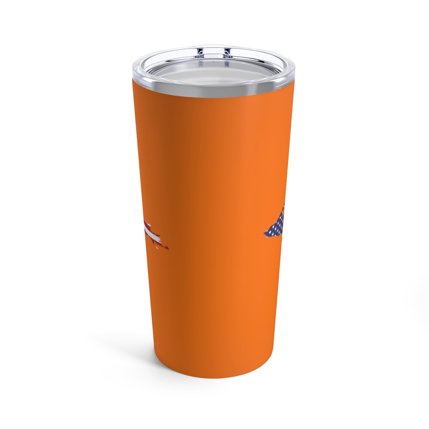 Michigan Upper Peninsula Tumbler (w/ UP USA Flag) | Safety Orange - 20oz