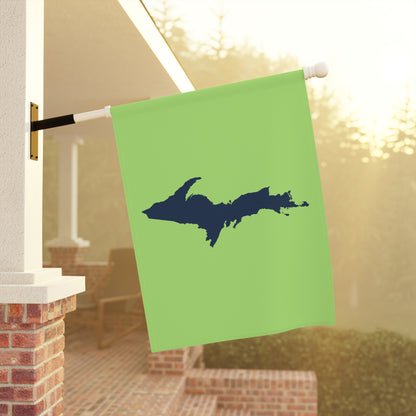 Michigan Upper Peninsula Home & Garden Flag (w/ UP Outline) | Flash Green