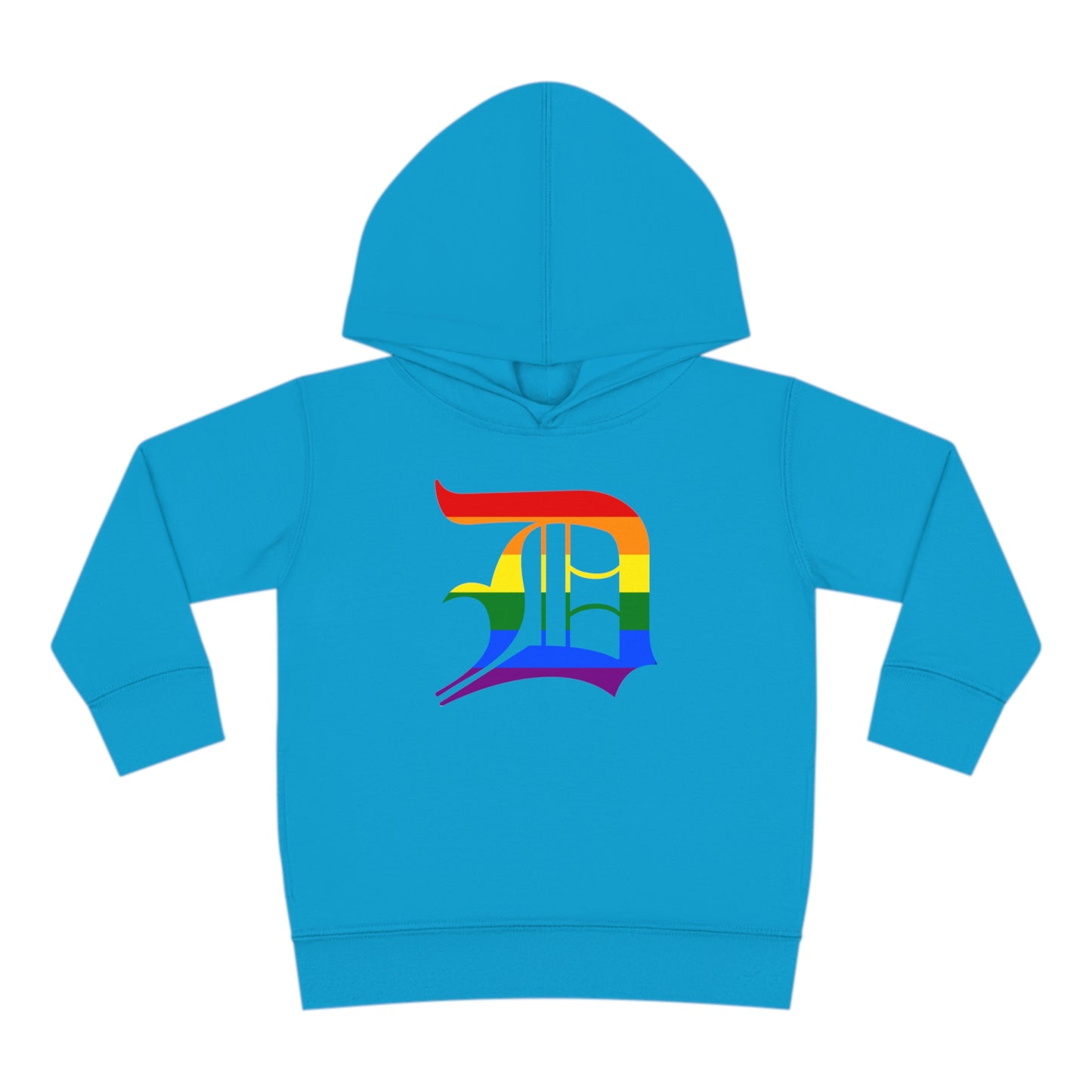 Detroit 'Old English D' Hoodie (Rainbow Pride Edition)| Unisex Toddler