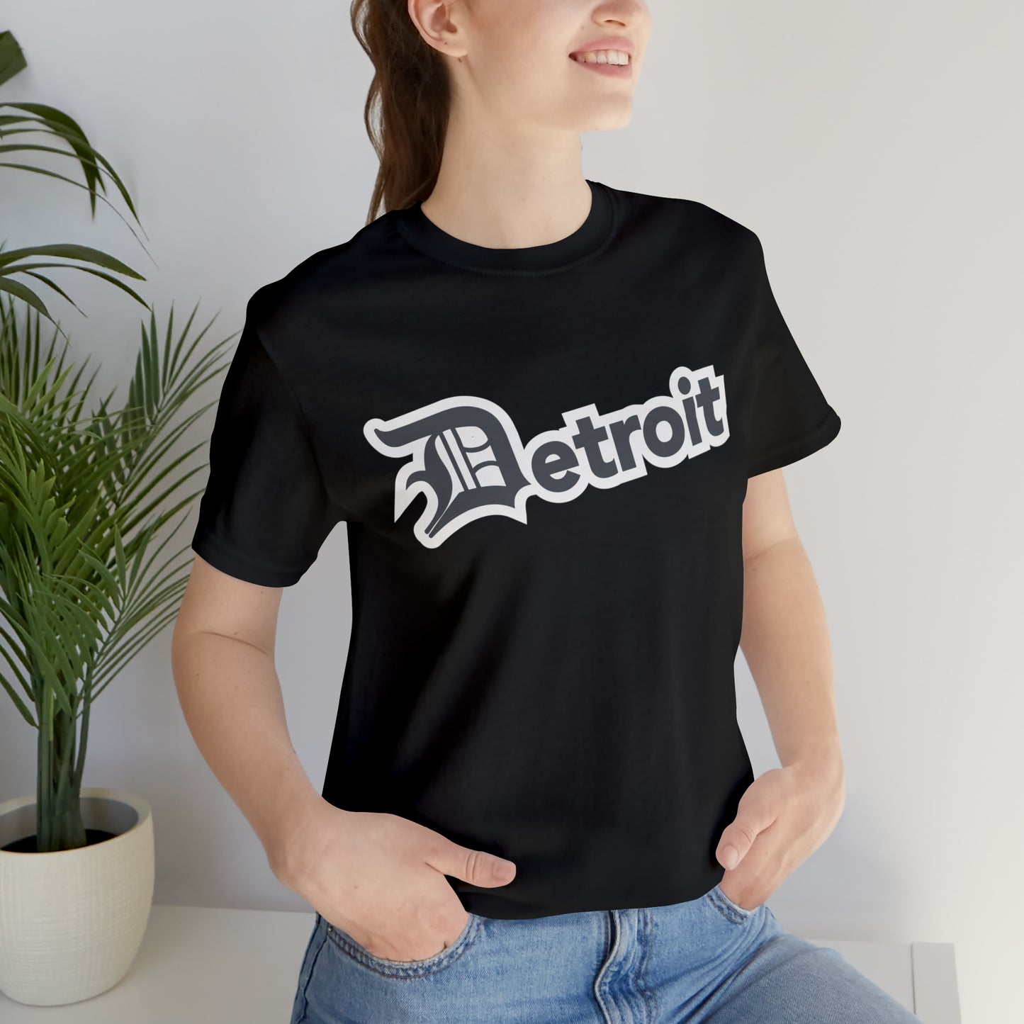 'Detroit' T-Shirt (Iron Ore Grey w/ Old English 'D') | Unisex Standard