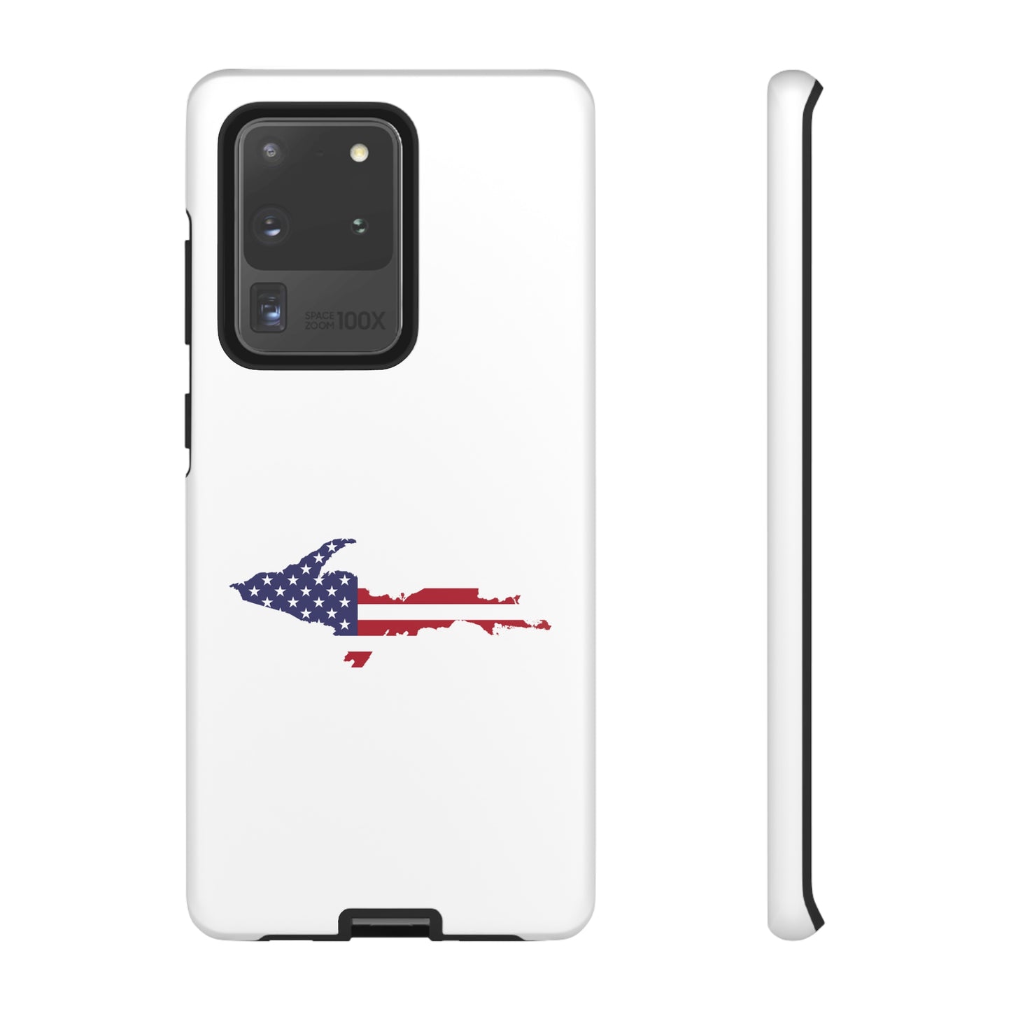 Michigan Upper Peninsula Tough Phone Case (w/ UP USA Flag Outline) | Samsung & Pixel Android