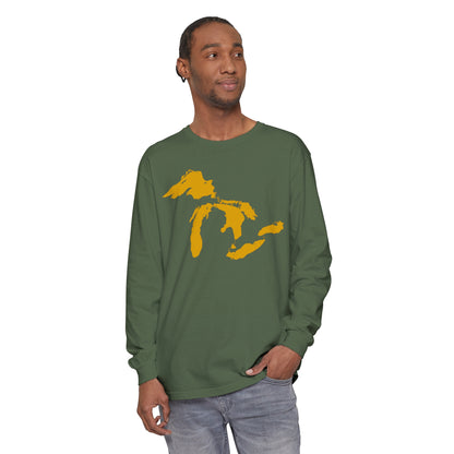 Great Lakes Garment-Dyed T-Shirt | Unisex Long Sleeve - Gold