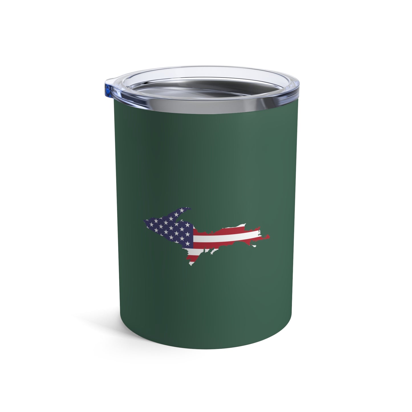 Michigan Upper Peninsula Tumbler (w/ UP USA Flag) | Ginger Ale Green - 10oz