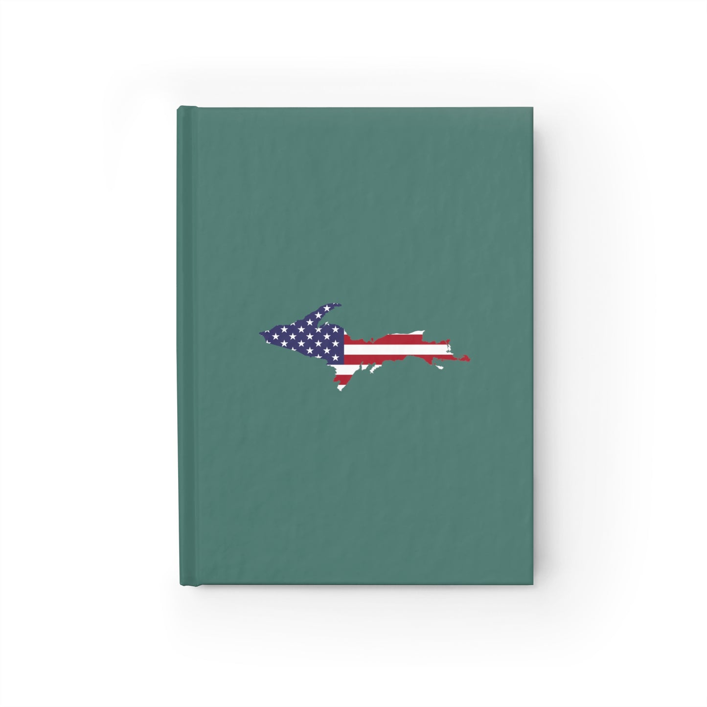 Michigan Upper Peninsula Blank Sketchbook (w/ UP USA Flag) | Copper Green