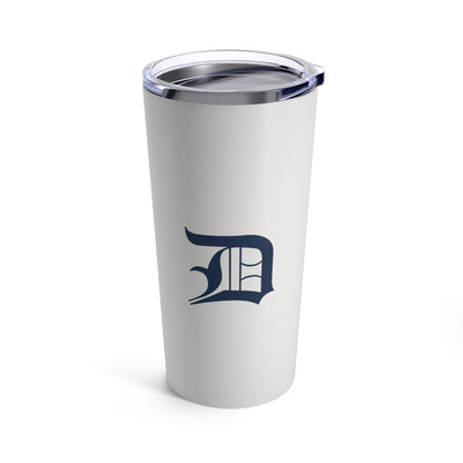 Detroit 'Old English D' Tumbler | Birch Bark White - 20oz