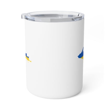 Michigan Upper Peninsula Insulated Mug (w/ UP Ukraine Flag) | 10oz