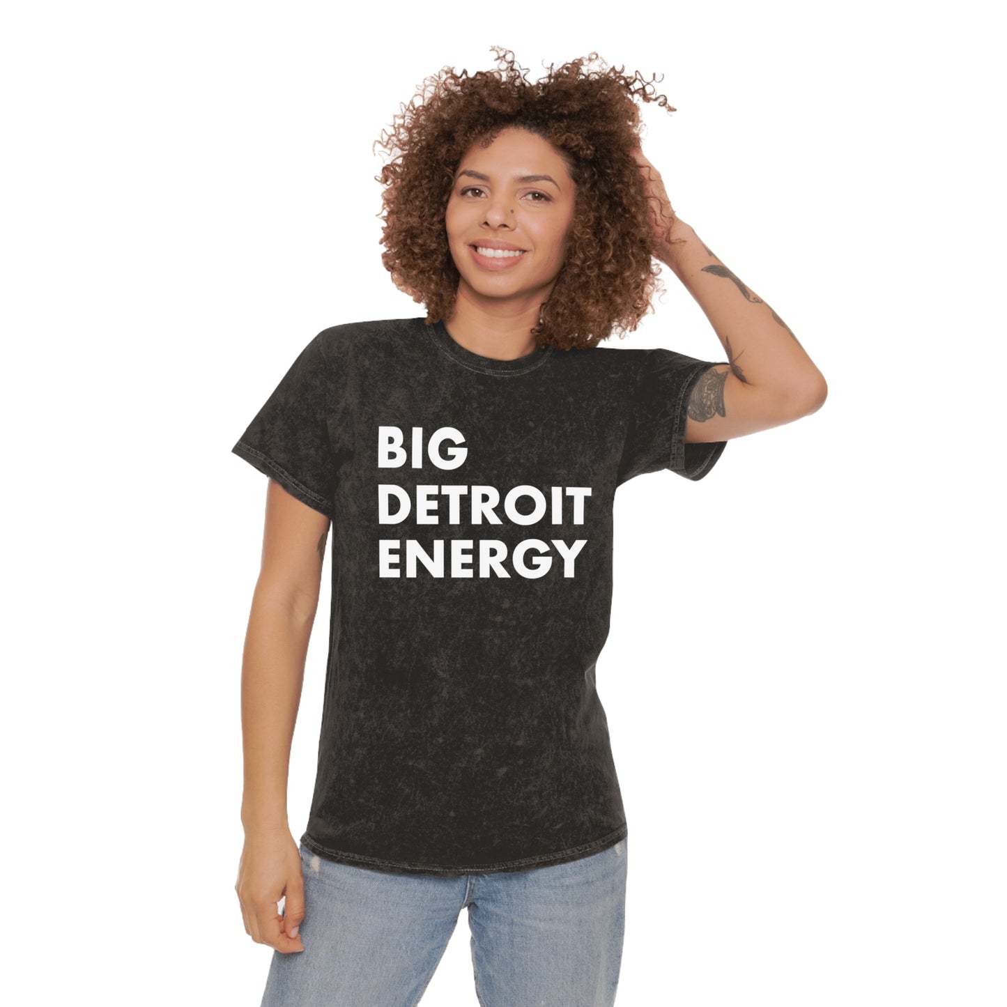 'Big Detroit Energy' T-Shirt | Unisex Mineral Wash