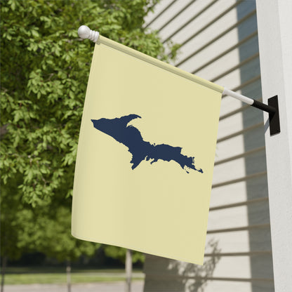 Michigan Upper Peninsula Home & Garden Flag (w/ UP Outline) | Canary Yellow