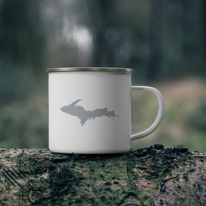 Michigan Upper Peninsula Camping Mug (Silver Outline) | 12oz