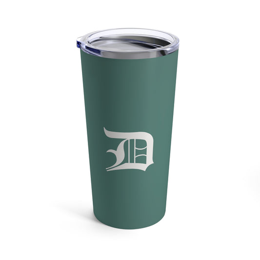 Detroit 'Old English D' Tumbler | Copper Green - 20oz