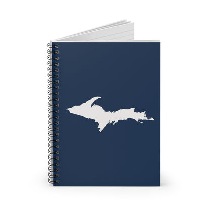 Michigan Upper Peninsula Spiral Notebook (w/ UP Outline) | Navy